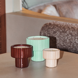 Bougie Podium Large Vert Celadon FRIDA