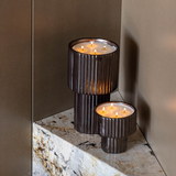 Bougie Lampe Métal Noir MARCEL