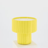 Podium Large Candle 340g Lemon Yellow Simone