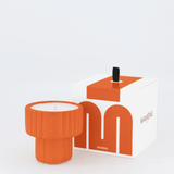 Bougie Podium Small Orange Corail JEANNE