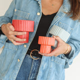 Bougie Podium Small Orange Corail JEANNE